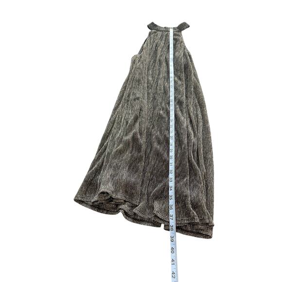 Nine West Silver Mockneck Swing Mini Dress Party Plus Metallic Disco Size XXL - Picture 11 of 11